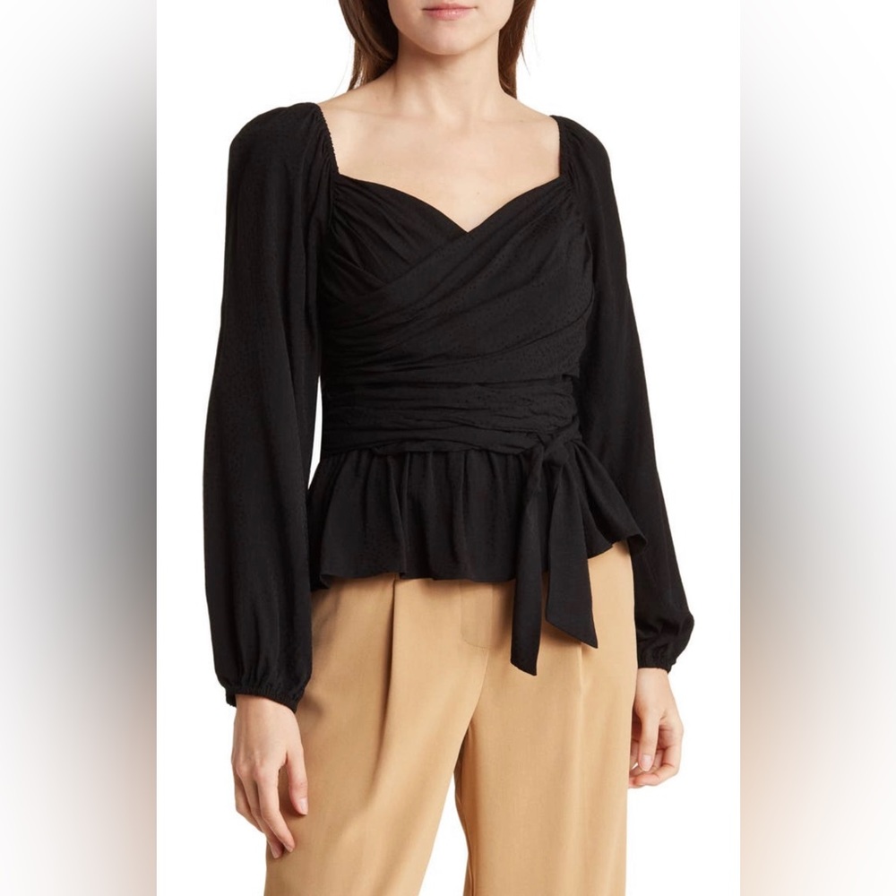BCBGMAXAZRIA WOVEN TOP